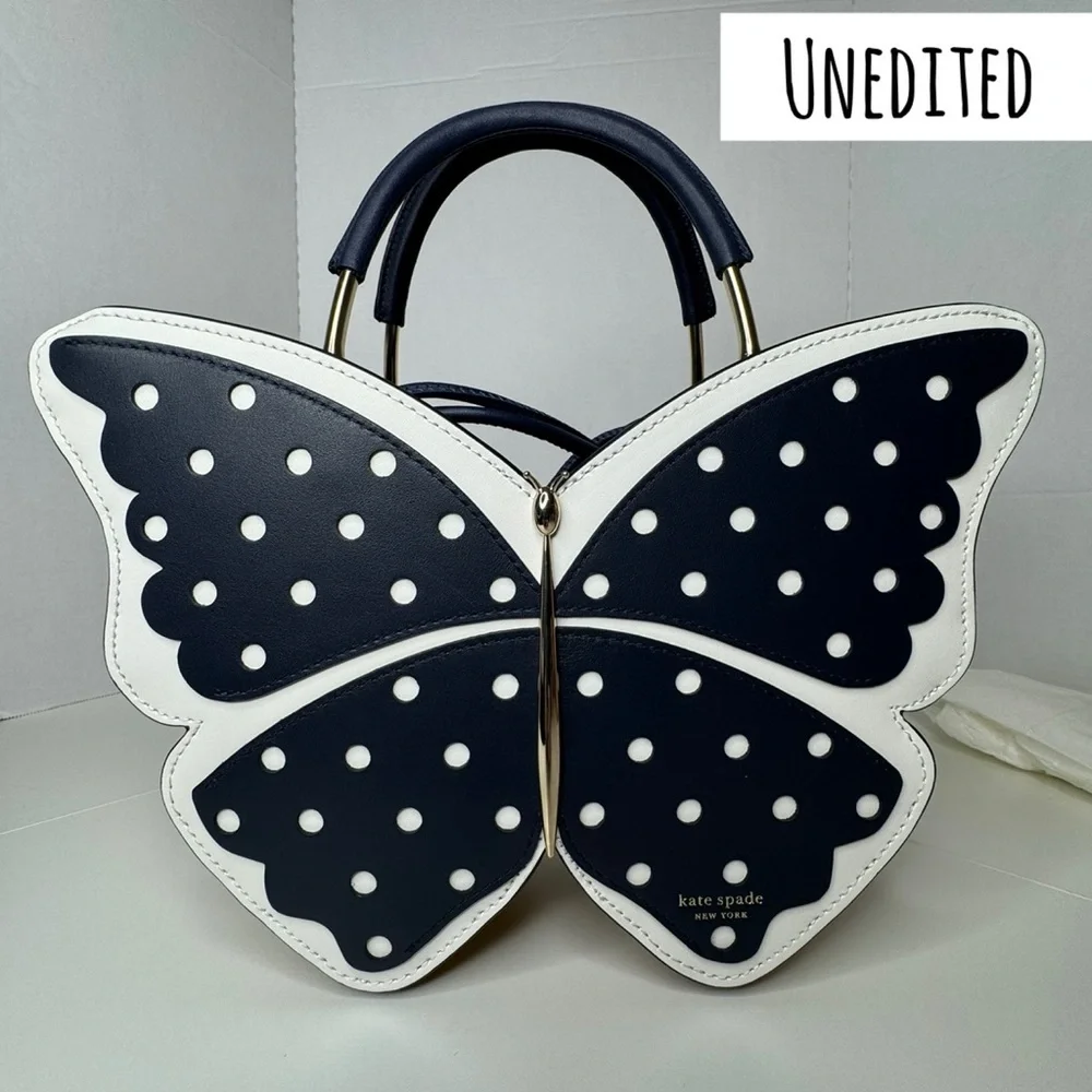 Kate Spade Wing It Butterfly Wicker Satchel/Crossbody Novelty Collector Bag